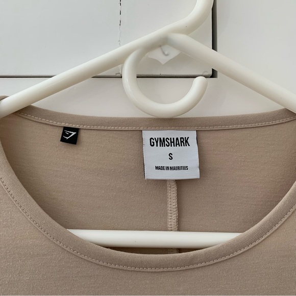 Gymshark Brown Ark Long Sleeve Open Back Shirt Size Small - Picture 5 of 11